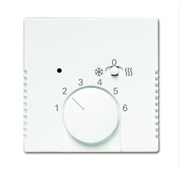 Плата центральная (накладка) для механизма терморегулятора  1099 UHKEA, серия Future/Axcent/Carat/Династия, цвет белый бархат