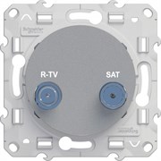 ODACE РОЗЕТКА R-TV/SAT, одиночная, АЛЮМИНИЙ