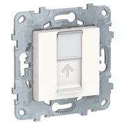 UNICA NEW розетка компьютерная, RJ45, одиночная, кат. 6 UTP, белый