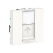 UNICA MODULAR розетка компьютерная,RJ45,одиночная, кат.5е STP,2 модуля,белый