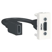 UNICA MODULAR розетка HDMI, 1 модуль, белый