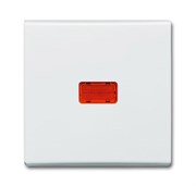 Клавиша для механизма 1-клавишного выключателя/переключателя/кнопки, с красной линзой (IP44), серия Allwetter 44, цвет слоновая кост