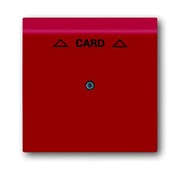 Плата центральная (накладка) для механизма карточного выключателя 2025 U, серия impuls, цвет бордо/ежевика