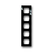 Рамка 5-постовая, серия axcent, цвет чёрный