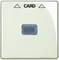 Плата центральная (накладка) для механизма карточного выключателя 2025 U, серия Basic 55, цвет chalet-white - фото 110457
