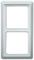 Рамка 2-постовая, серия Allwetter 44, цвет альпийский белый - фото 110654