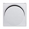 Накладка ABB Levit для светорегулятора поворотного серебро / дымчатый чёрный - фото 118257