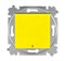 Переключатель одноклавишный с подсветкой ABB Levit контрольная жёлтый / дымчатый чёрный - фото 118318