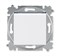Переключатель перекрёстный одноклавишный ABB Levit белый / дымчатый чёрный - фото 118366