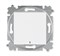 Выключатель одноклавишный с подсветкой ABB Levit белый / ледяной - фото 118489
