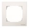 Рамка 1-постовая, базовая, серия SKY, цвет альпийский белый - фото 137917