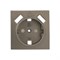 Валенсия лицевая панель розетки 1-местной с/з 16А кашемир с защ, штор, с 2 USB 2,1А EKF PROxima - фото 183517