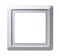 Рамка 1-постовая, серия Allwetter 44, цвет серебристо-алюминиевый - фото 95129